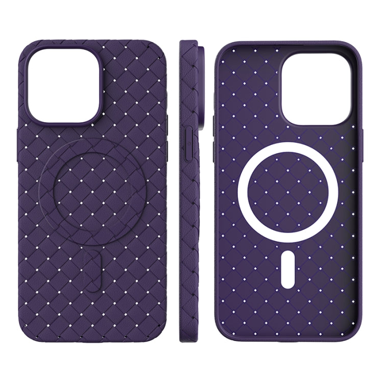 Woven Pattern MagSafe Magnetic Cooling Phone Case, For iPhone 13 Pro, For iPhone 13 Apple Accessories engwov3916 More iPhone Cases - APEXEL INDIA - Mobile Lens - Mobile Camera Lens - Cellphone Accessories - Phone Lens - Smartphone Lens