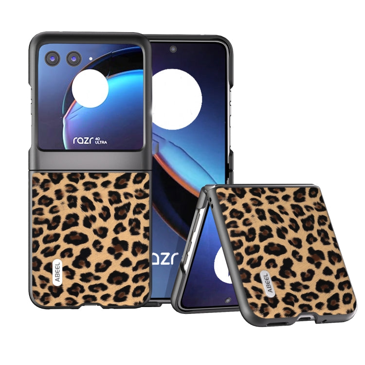 ABEEL Black Edge Leopard Phone Case, For Motorola Razr 40, For Motorola Razr 40 Ultra Mobile Accessories - APEXEL INDIA - Mobile Lens - Mobile Camera Lens - Cellphone Accessories - Phone Lens - Smartphone Lens
