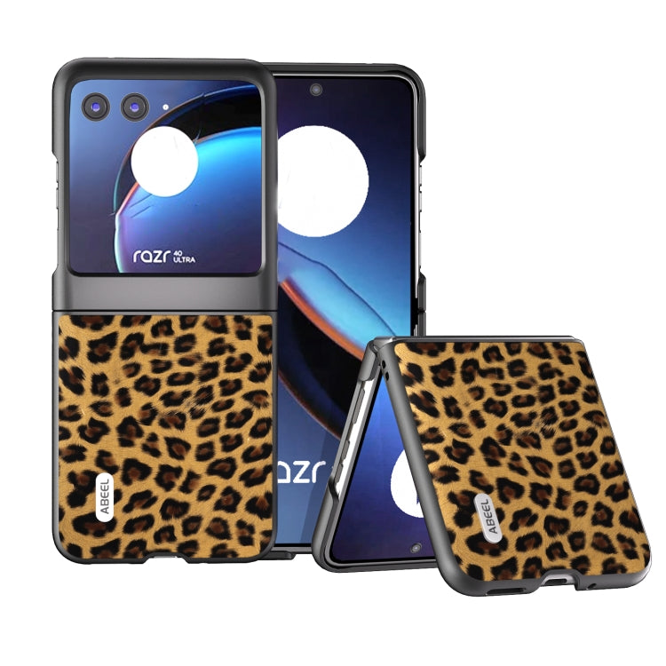 ABEEL Black Edge Leopard Phone Case, For Motorola Razr 40, For Motorola Razr 40 Ultra Mobile Accessories - APEXEL INDIA - Mobile Lens - Mobile Camera Lens - Cellphone Accessories - Phone Lens - Smartphone Lens