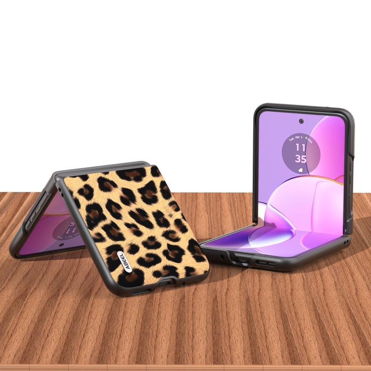 ABEEL Black Edge Leopard Phone Case, For Motorola Razr 40, For Motorola Razr 40 Ultra Mobile Accessories - APEXEL INDIA - Mobile Lens - Mobile Camera Lens - Cellphone Accessories - Phone Lens - Smartphone Lens