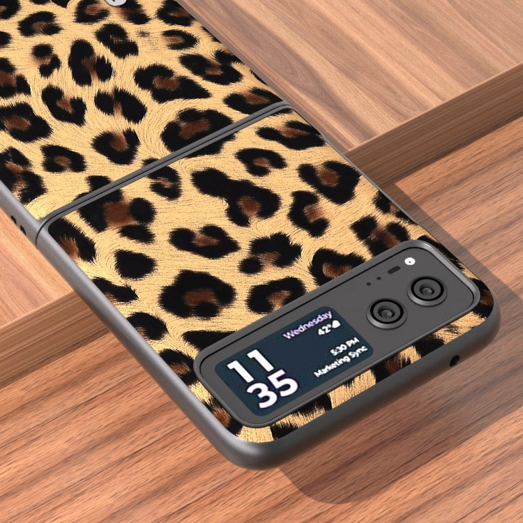 ABEEL Black Edge Leopard Phone Case, For Motorola Razr 40, For Motorola Razr 40 Ultra Mobile Accessories - APEXEL INDIA - Mobile Lens - Mobile Camera Lens - Cellphone Accessories - Phone Lens - Smartphone Lens