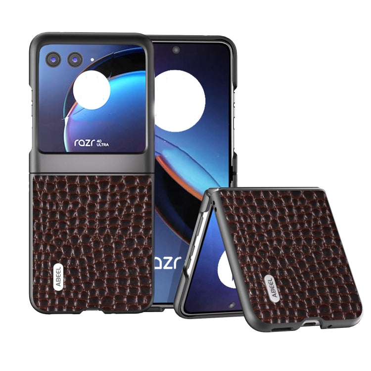 ABEEL Genuine Leather Crocodile Pattern Black Edge Phone Case, For Motorola Razr 50 Ultra, For Motorola Razr 50, For Motorola Razr 40 Ultra engabe3730 Mobile Accessories - APEXEL INDIA - Mobile Lens - Mobile Camera Lens - Cellphone Accessories - Phone Lens - Smartphone Lens