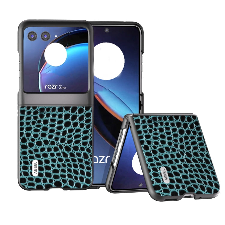 ABEEL Genuine Leather Crocodile Pattern Black Edge Phone Case, For Motorola Razr 50 Ultra, For Motorola Razr 50, For Motorola Razr 40 Ultra engabe3730 Mobile Accessories - APEXEL INDIA - Mobile Lens - Mobile Camera Lens - Cellphone Accessories - Phone Lens - Smartphone Lens