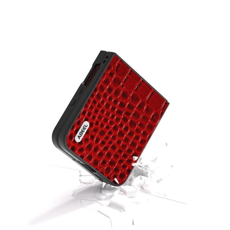 ABEEL Genuine Leather Crocodile Pattern Black Edge Phone Case, For Motorola Razr 60 Ultra, For Motorola Razr 50 Ultra, For Motorola Razr 50, For Motorola Razr 40 Ultra Mobile Accessories - APEXEL INDIA - Mobile Lens - Mobile Camera Lens - Cellphone Accessories - Phone Lens - Smartphone Lens