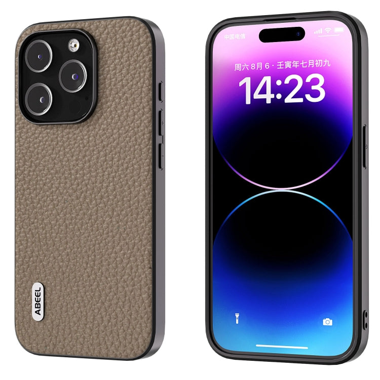 ABEEL Genuine Leather Litchi Texture Phone Case, For iPhone 15 Plus, For iPhone 15, For iPhone 14 Plus, For iPhone 14, For iPhone 14 Pro, For iPhone 14 Pro Max Apple Accessories - APEXEL INDIA - Mobile Lens - Mobile Camera Lens - Cellphone Accessories - Phone Lens - Smartphone Lens