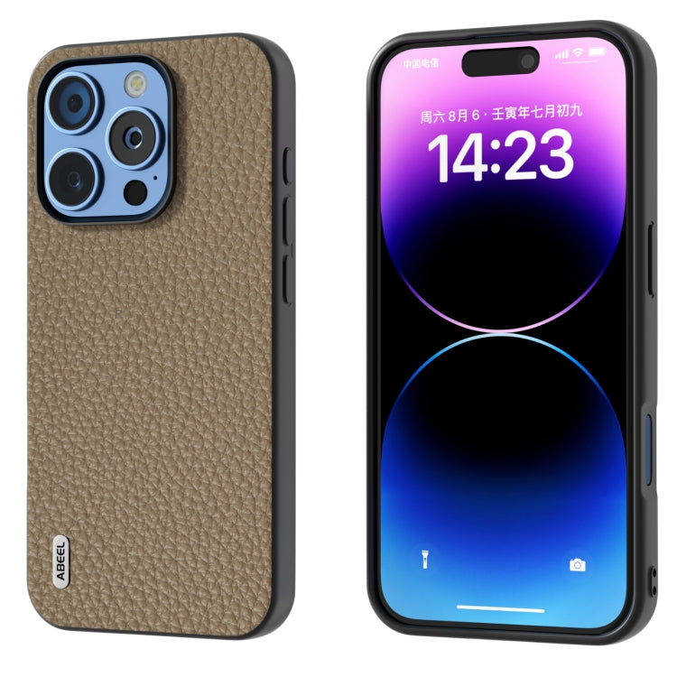 ABEEL Genuine Leather Litchi Texture Phone Case, For iPhone 16 Pro Max, For iPhone 16 Pro, For iPhone 16 Plus, For iPhone 16, For iPhone 15 Pro Max, For iPhone 15 Pro Apple Accessories - APEXEL INDIA - Mobile Lens - Mobile Camera Lens - Cellphone Accessories - Phone Lens - Smartphone Lens