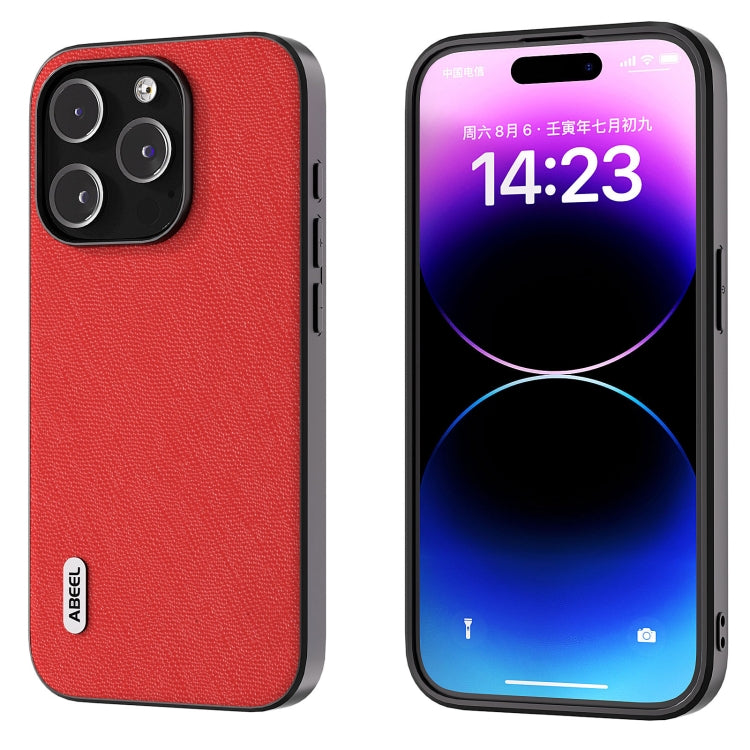 ABEEL Cross Texture Genuine Leather Phone Case, For iPhone 15 Plus, For iPhone 15, For iPhone 14 Plus, For iPhone 14, For iPhone 14 Pro, For iPhone 14 Pro Max Apple Accessories - APEXEL INDIA - Mobile Lens - Mobile Camera Lens - Cellphone Accessories - Phone Lens - Smartphone Lens