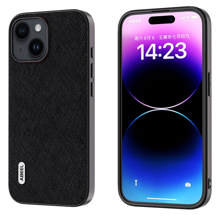 ABEEL Cross Texture Genuine Leather Phone Case, For iPhone 15 Plus, For iPhone 15, For iPhone 14 Plus, For iPhone 14, For iPhone 14 Pro, For iPhone 14 Pro Max Apple Accessories - APEXEL INDIA - Mobile Lens - Mobile Camera Lens - Cellphone Accessories - Phone Lens - Smartphone Lens