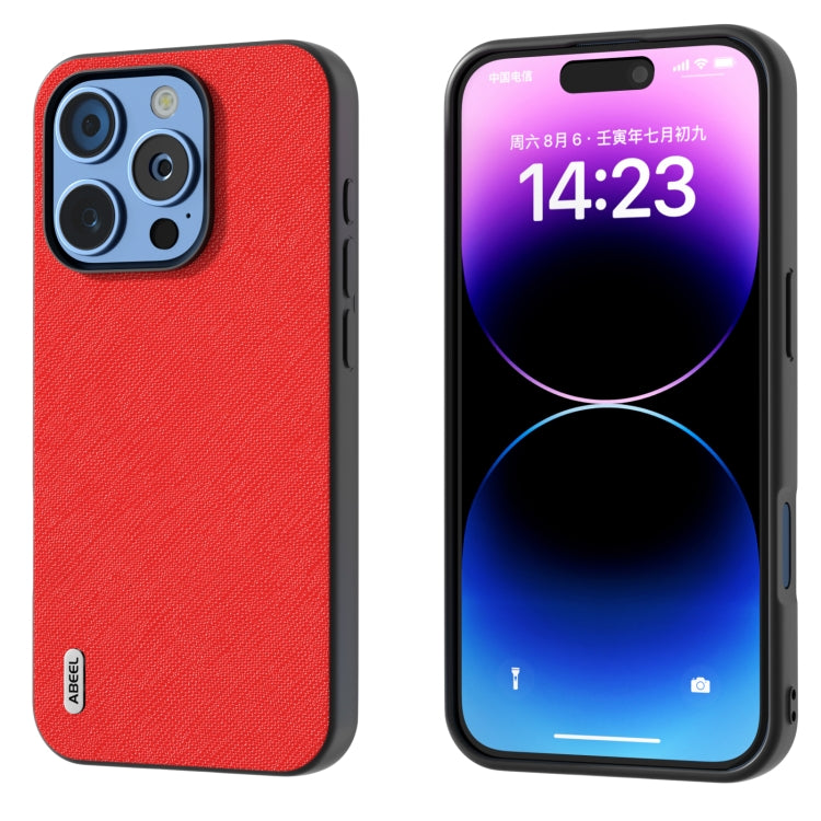 ABEEL Cross Texture Genuine Leather Phone Case, For iPhone 16 Pro Max, For iPhone 16 Pro, For iPhone 16 Plus, For iPhone 16, For iPhone 15 Pro Max, For iPhone 15 Pro Apple Accessories - APEXEL INDIA - Mobile Lens - Mobile Camera Lens - Cellphone Accessories - Phone Lens - Smartphone Lens