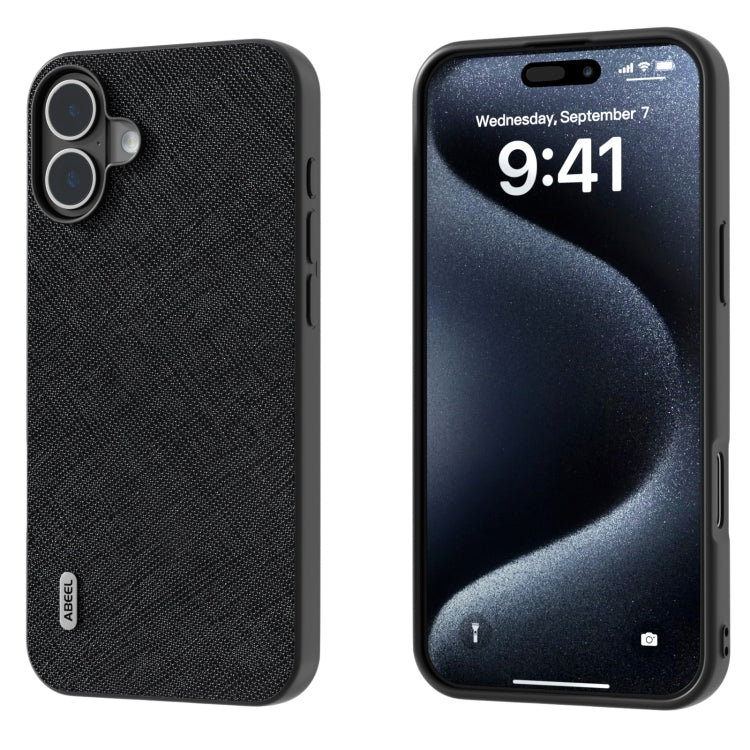 ABEEL Cross Texture Genuine Leather Phone Case, For iPhone 16 Pro Max, For iPhone 16 Pro, For iPhone 16 Plus, For iPhone 16, For iPhone 15 Pro Max, For iPhone 15 Pro Apple Accessories - APEXEL INDIA - Mobile Lens - Mobile Camera Lens - Cellphone Accessories - Phone Lens - Smartphone Lens