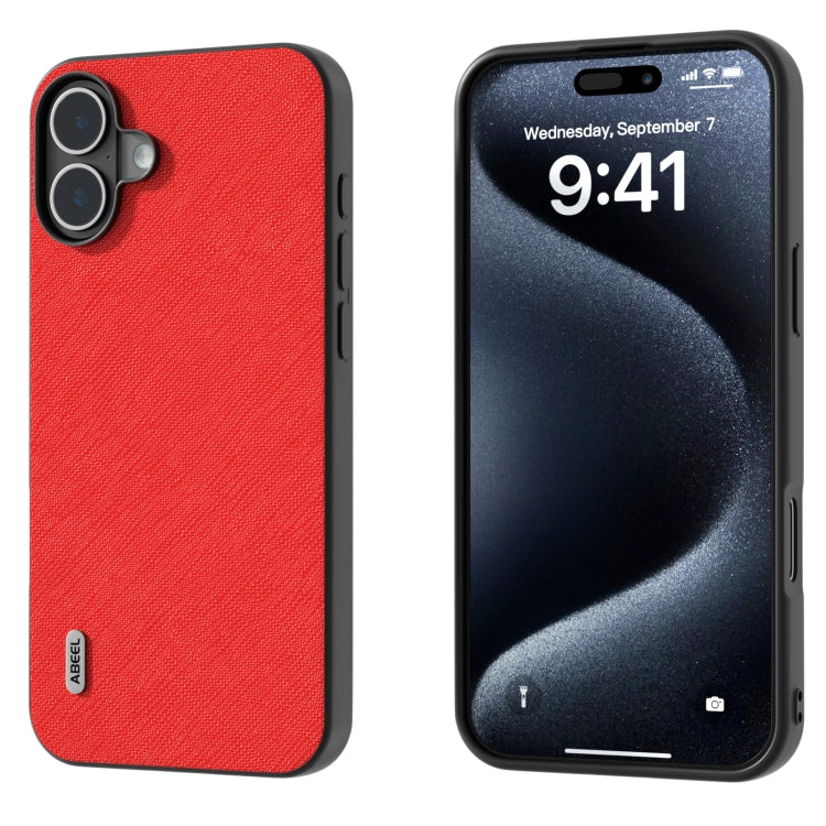 ABEEL Cross Texture Genuine Leather Phone Case, For iPhone 16 Pro Max, For iPhone 16 Pro, For iPhone 16 Plus, For iPhone 16, For iPhone 15 Pro Max, For iPhone 15 Pro Apple Accessories - APEXEL INDIA - Mobile Lens - Mobile Camera Lens - Cellphone Accessories - Phone Lens - Smartphone Lens