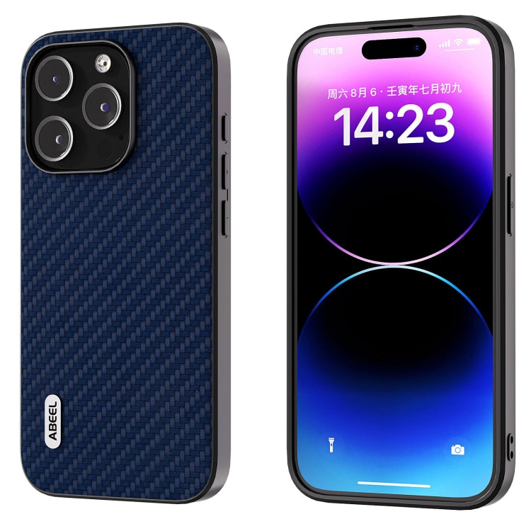 ABEEL Carbon Fiber Texture Protective Phone Case, For iPhone 15, For iPhone 14 Pro, For iPhone 14 Pro Max