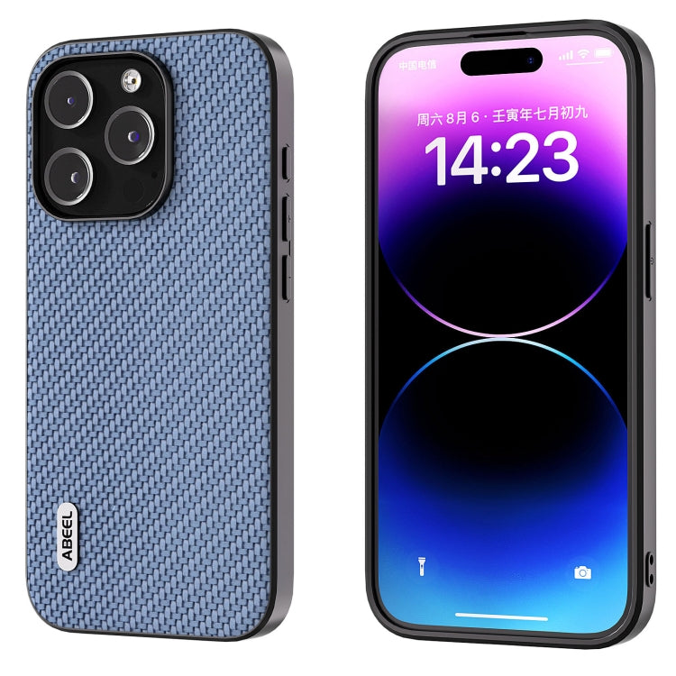 ABEEL Carbon Fiber Texture Protective Phone Case, For iPhone 15, For iPhone 14 Pro, For iPhone 14 Pro Max