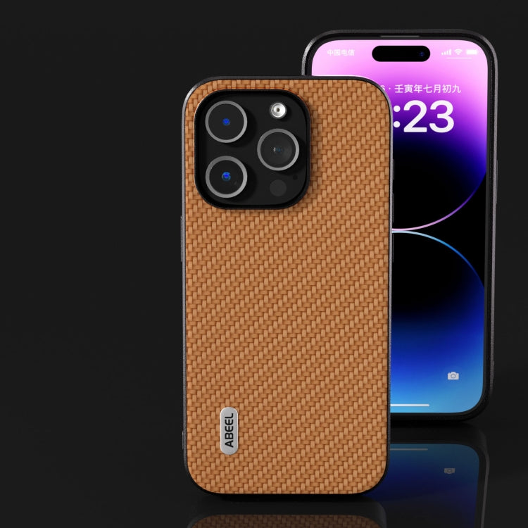 ABEEL Carbon Fiber Texture Protective Phone Case, For iPhone 15, For iPhone 14 Pro, For iPhone 14 Pro Max