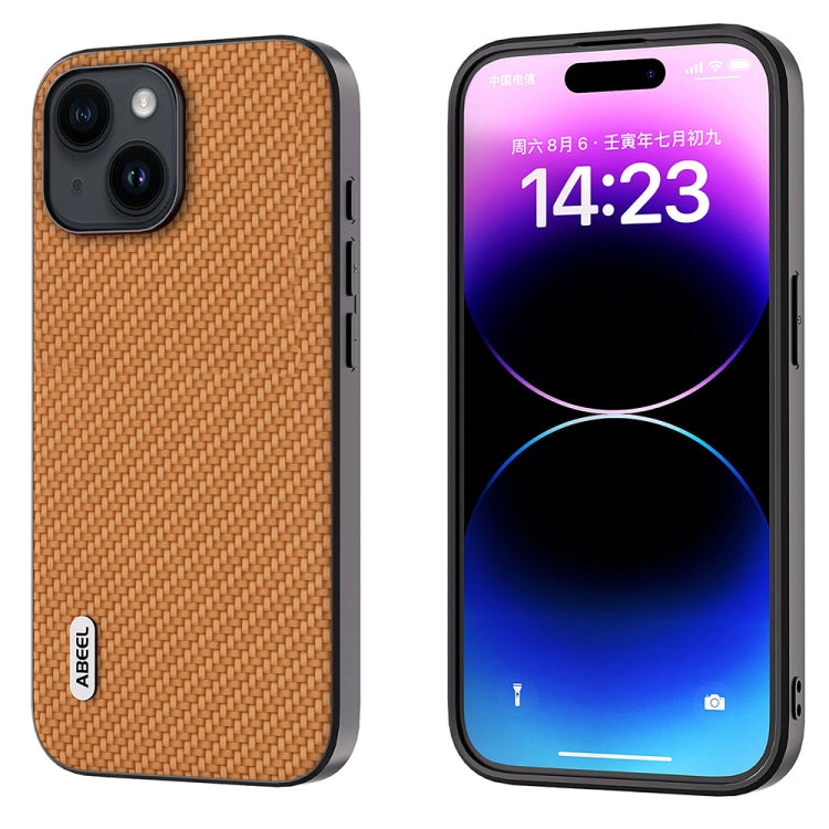 ABEEL Carbon Fiber Texture Protective Phone Case, For iPhone 15 Pro Max, For iPhone 15 Pro, For iPhone 15 Plus