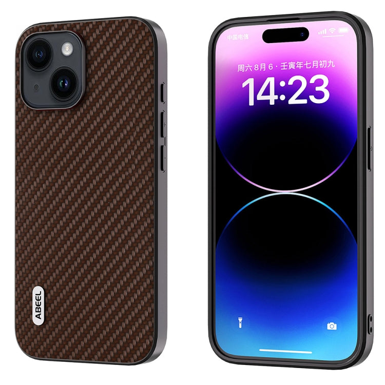 ABEEL Carbon Fiber Texture Protective Phone Case, For iPhone 15 Pro Max, For iPhone 15 Pro, For iPhone 15 Plus