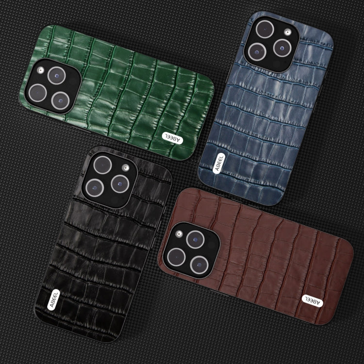 ABEEL Crocodile Texture Genuine Leather Phone Case, For iPhone 15 Plus, For iPhone 15, For iPhone 14 Plus, For iPhone 14, For iPhone 14 Pro, For iPhone 14 Pro Max Apple Accessories - APEXEL INDIA - Mobile Lens - Mobile Camera Lens - Cellphone Accessories - Phone Lens - Smartphone Lens