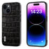 ABEEL Crocodile Texture Genuine Leather Phone Case, For iPhone 15 Plus, For iPhone 15, For iPhone 14 Plus, For iPhone 14, For iPhone 14 Pro, For iPhone 14 Pro Max Apple Accessories - APEXEL INDIA - Mobile Lens - Mobile Camera Lens - Cellphone Accessories - Phone Lens - Smartphone Lens