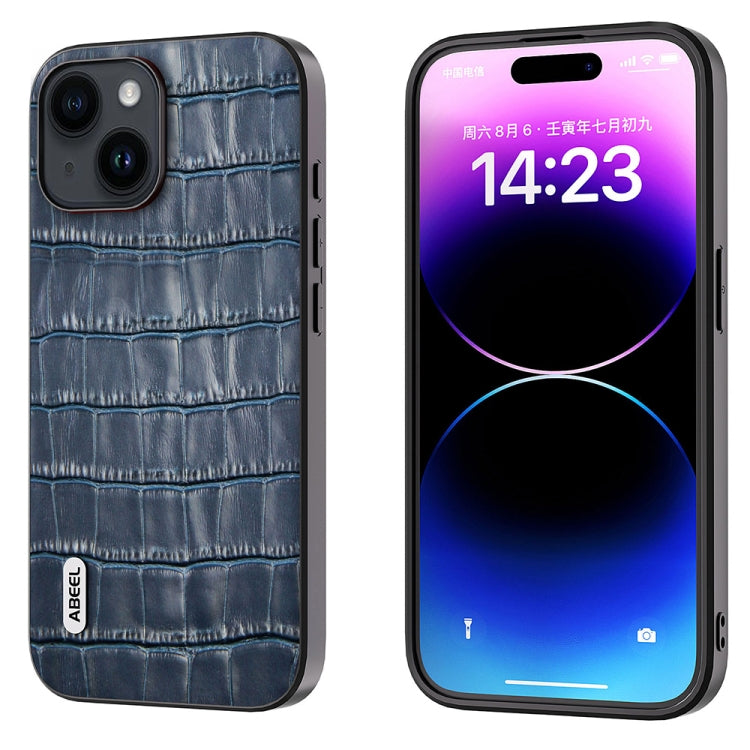 ABEEL Crocodile Texture Genuine Leather Phone Case, For iPhone 15 Plus, For iPhone 15, For iPhone 14 Plus, For iPhone 14, For iPhone 14 Pro, For iPhone 14 Pro Max Apple Accessories - APEXEL INDIA - Mobile Lens - Mobile Camera Lens - Cellphone Accessories - Phone Lens - Smartphone Lens