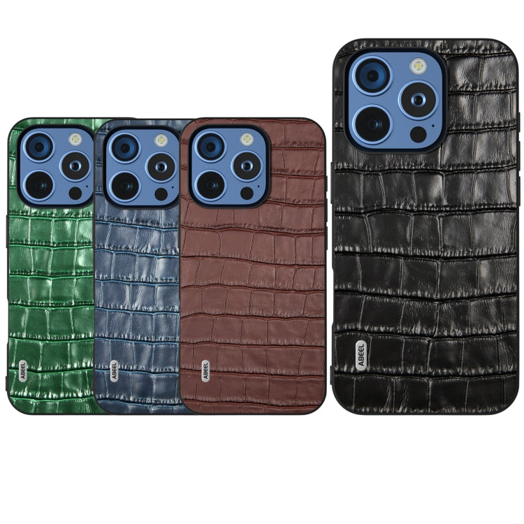 ABEEL Crocodile Texture Genuine Leather Phone Case, For iPhone 16 Pro Max, For iPhone 16 Pro, For iPhone 16 Plus, For iPhone 16, For iPhone 15 Pro Max, For iPhone 15 Pro Apple Accessories - APEXEL INDIA - Mobile Lens - Mobile Camera Lens - Cellphone Accessories - Phone Lens - Smartphone Lens