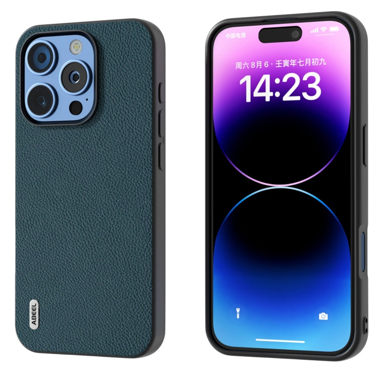 ABEEL Genuine Leather + PC Litchi Texture Phone Case, For iPhone 16 Pro Max, For iPhone 16 Pro, For iPhone 16 Plus, For iPhone 16, For iPhone 15 Pro Max, For iPhone 15 Pro Apple Accessories - APEXEL INDIA - Mobile Lens - Mobile Camera Lens - Cellphone Accessories - Phone Lens - Smartphone Lens