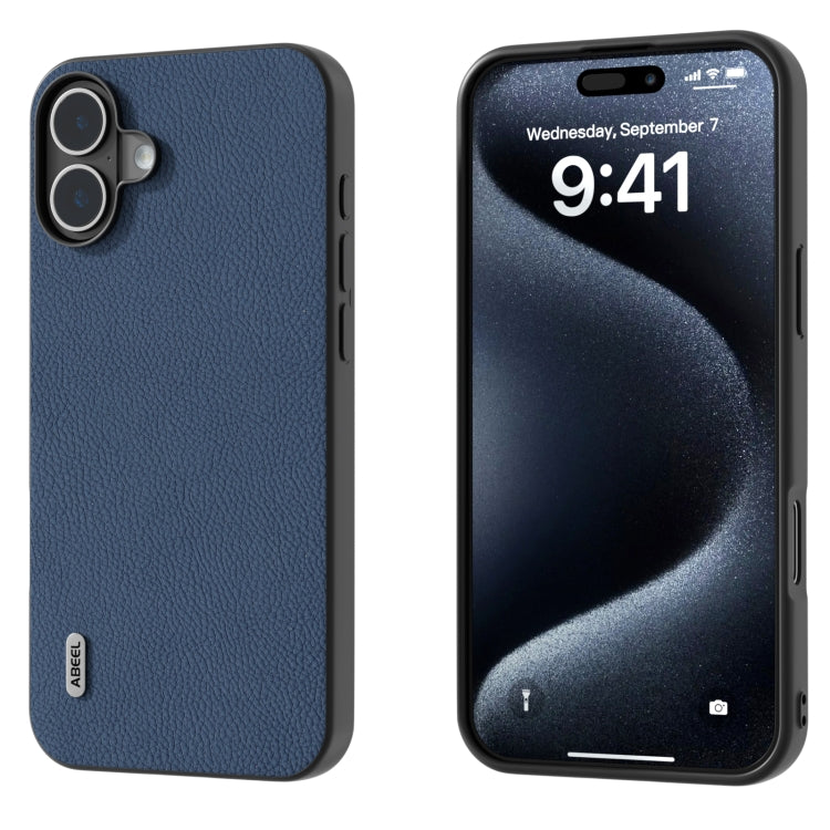 ABEEL Genuine Leather + PC Litchi Texture Phone Case, For iPhone 16 Pro Max, For iPhone 16 Pro, For iPhone 16 Plus, For iPhone 16, For iPhone 15 Pro Max, For iPhone 15 Pro Apple Accessories - APEXEL INDIA - Mobile Lens - Mobile Camera Lens - Cellphone Accessories - Phone Lens - Smartphone Lens