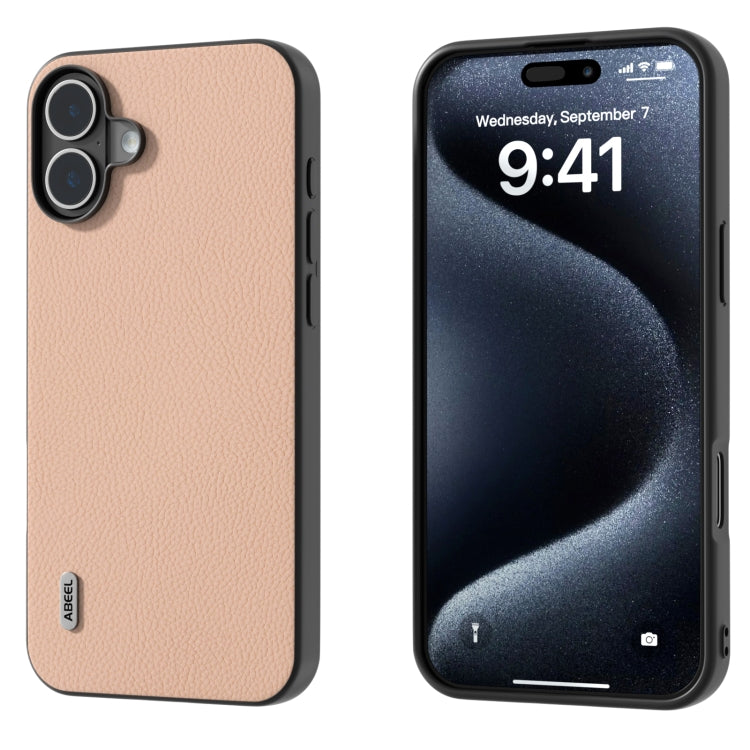 ABEEL Genuine Leather + PC Litchi Texture Phone Case, For iPhone 16 Pro Max, For iPhone 16 Pro, For iPhone 16 Plus, For iPhone 16, For iPhone 15 Pro Max, For iPhone 15 Pro Apple Accessories - APEXEL INDIA - Mobile Lens - Mobile Camera Lens - Cellphone Accessories - Phone Lens - Smartphone Lens