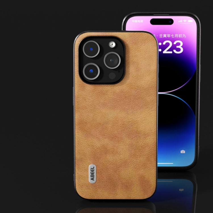 ABEEL Retro Litchi Texture PU Phone Case, For iPhone 14 Pro, For iPhone 14 Pro Max Apple Accessories - APEXEL INDIA - Mobile Lens - Mobile Camera Lens - Cellphone Accessories - Phone Lens - Smartphone Lens