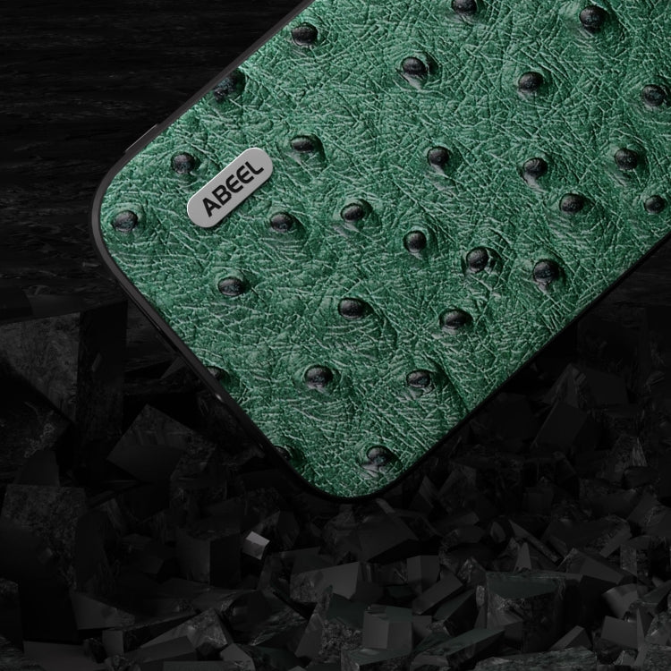 ABEEL Genuine Leather Ostrich Texture Phone Case Apple Accessories - APEXEL INDIA - Mobile Lens - Mobile Camera Lens - Cellphone Accessories - Phone Lens - Smartphone Lens