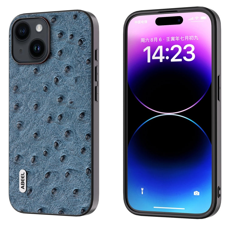 ABEEL Genuine Leather Ostrich Texture Phone Case Apple Accessories - APEXEL INDIA - Mobile Lens - Mobile Camera Lens - Cellphone Accessories - Phone Lens - Smartphone Lens