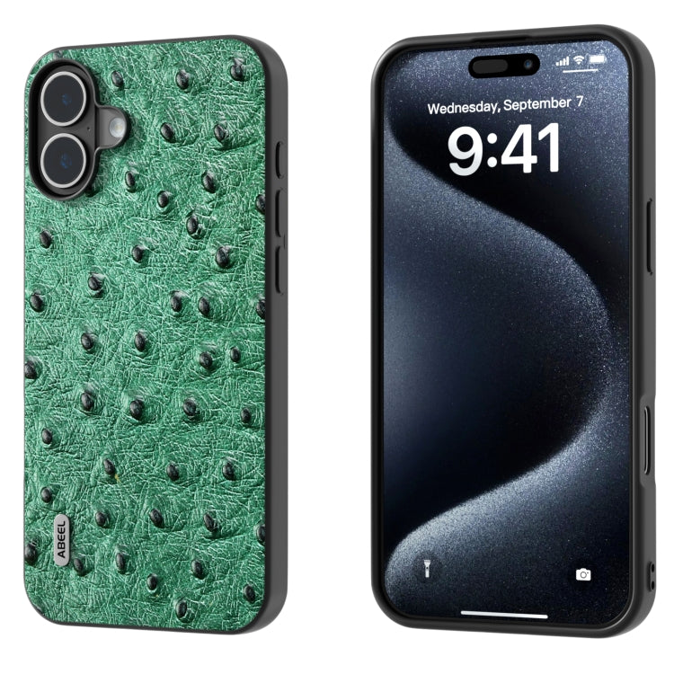 ABEEL Genuine Leather Ostrich Texture Phone Case Apple Accessories - APEXEL INDIA - Mobile Lens - Mobile Camera Lens - Cellphone Accessories - Phone Lens - Smartphone Lens
