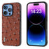 ABEEL Genuine Leather Ostrich Texture Phone Case Apple Accessories - APEXEL INDIA - Mobile Lens - Mobile Camera Lens - Cellphone Accessories - Phone Lens - Smartphone Lens