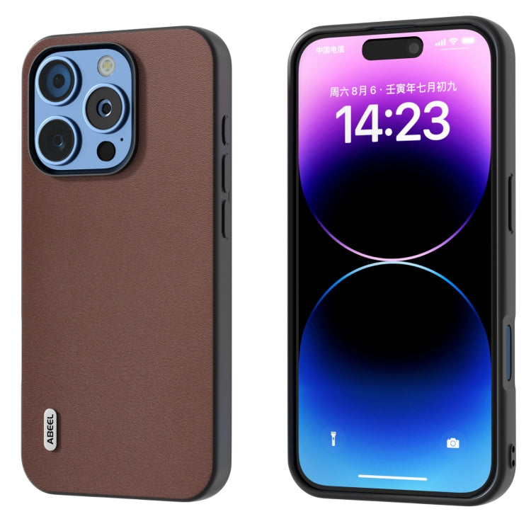 ABEEL Genuine Leather Xiaoya Series Phone Case, For iPhone 16 Pro Max, For iPhone 16 Pro, For iPhone 16 Plus, For iPhone 16, For iPhone 15 Pro Max, For iPhone 15 Pro Apple Accessories - APEXEL INDIA - Mobile Lens - Mobile Camera Lens - Cellphone Accessories - Phone Lens - Smartphone Lens