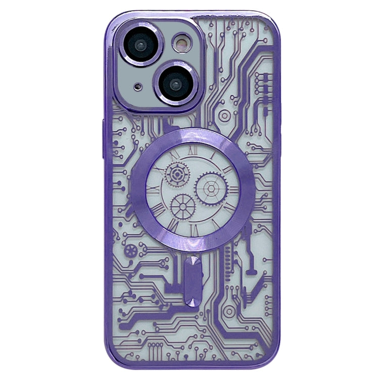 Electroplated Circuit Board Pattern MagSafe Phone Case, For iPhone 14 Plus, For iPhone 14, For iPhone 14 Pro Apple Accessories engele3943 iPhone 14 Plus - APEXEL INDIA - Mobile Lens - Mobile Camera Lens - Cellphone Accessories - Phone Lens - Smartphone Lens