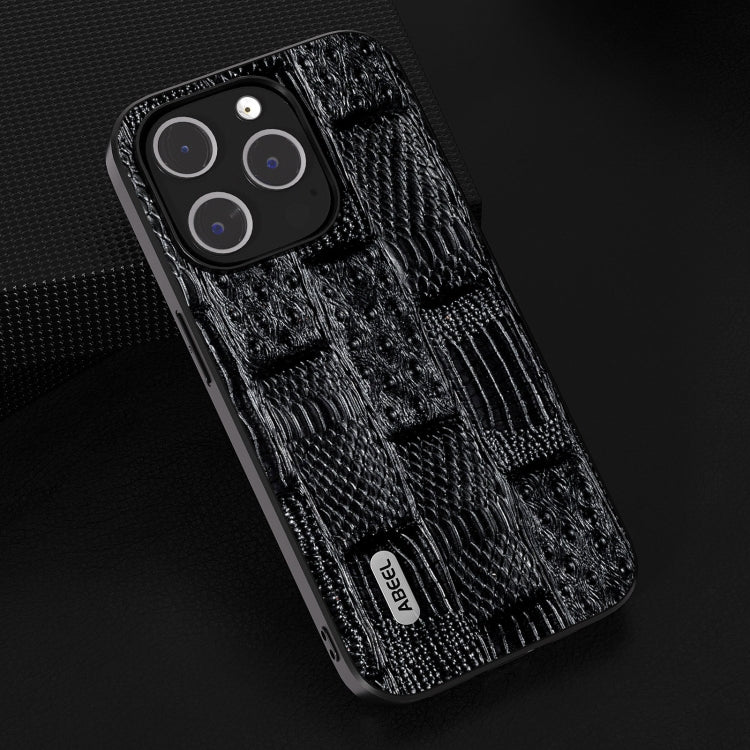 ABEEL Genuine Leather Mahjong Pattern Black Edge Phone Case, For iPhone 15 Pro Max, For iPhone 15 Pro, For iPhone 15 Plus, For iPhone 15 Apple Accessories - APEXEL INDIA - Mobile Lens - Mobile Camera Lens - Cellphone Accessories - Phone Lens - Smartphone Lens