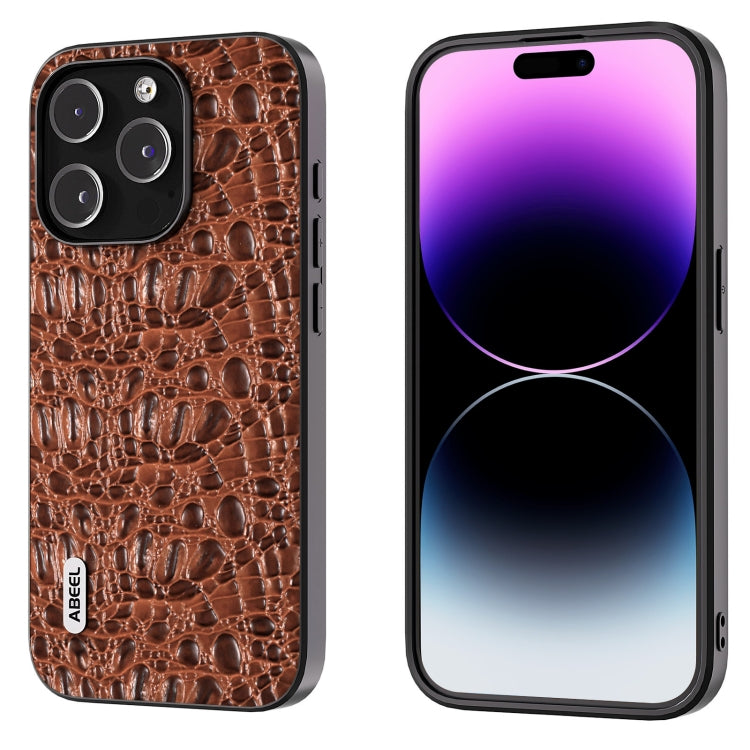 ABEEL Genuine Leather Canopy Black Edge Phone Case, For iPhone 15 Pro Max, For iPhone 15 Pro, For iPhone 15 Plus, For iPhone 15 Apple Accessories - APEXEL INDIA - Mobile Lens - Mobile Camera Lens - Cellphone Accessories - Phone Lens - Smartphone Lens