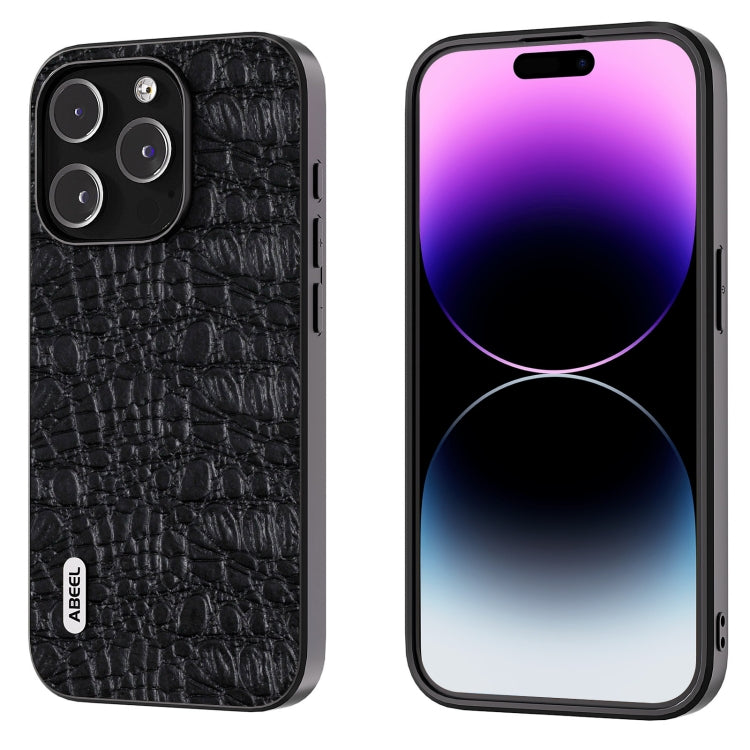 ABEEL Genuine Leather Canopy Black Edge Phone Case, For iPhone 15 Pro Max, For iPhone 15 Pro, For iPhone 15 Plus, For iPhone 15 Apple Accessories - APEXEL INDIA - Mobile Lens - Mobile Camera Lens - Cellphone Accessories - Phone Lens - Smartphone Lens
