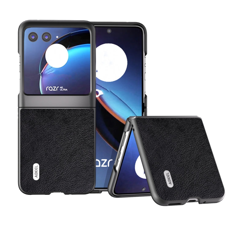 ABEEL Dual Color Lichi Texture PU Phone Case, For Motorola Razr 40 Ultra Mobile Accessories - APEXEL INDIA - Mobile Lens - Mobile Camera Lens - Cellphone Accessories - Phone Lens - Smartphone Lens