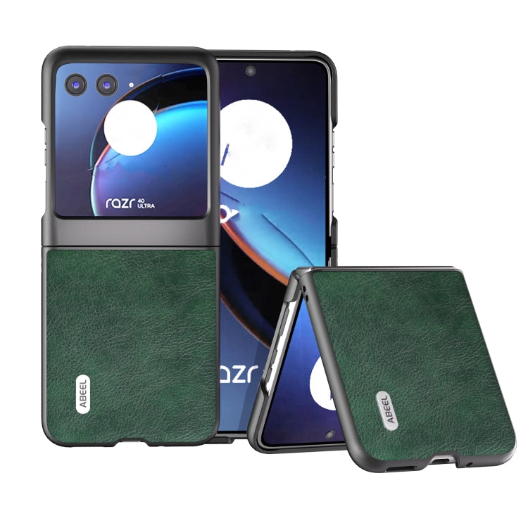 ABEEL Dual Color Lichi Texture PU Phone Case, For Motorola Razr 40 Ultra Mobile Accessories - APEXEL INDIA - Mobile Lens - Mobile Camera Lens - Cellphone Accessories - Phone Lens - Smartphone Lens