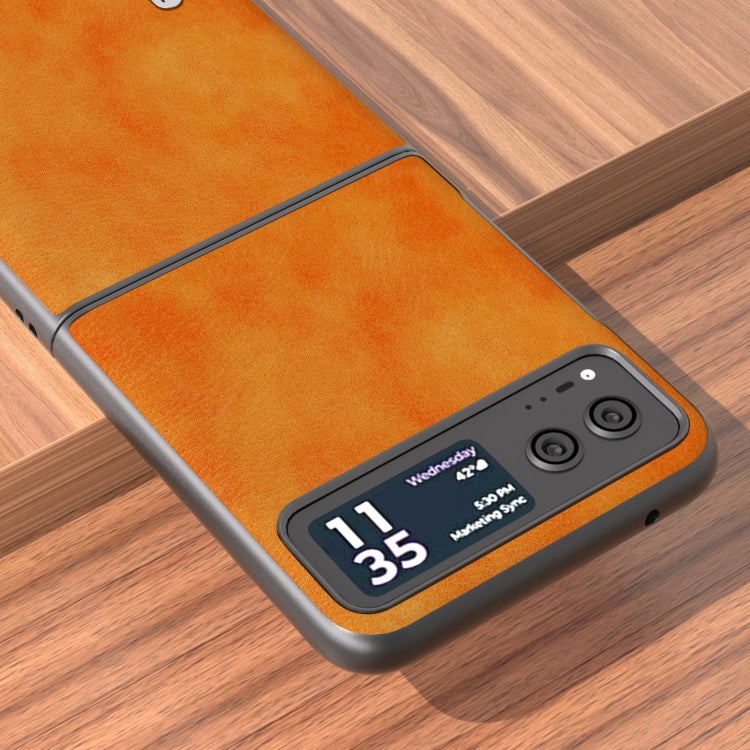 ABEEL Dual Color Lichi Texture PU Phone Case, For Motorola Razr 40 Mobile Accessories - APEXEL INDIA - Mobile Lens - Mobile Camera Lens - Cellphone Accessories - Phone Lens - Smartphone Lens