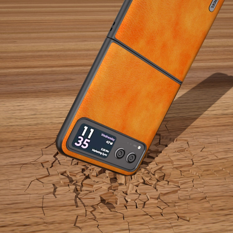 ABEEL Dual Color Lichi Texture PU Phone Case, For Motorola Razr 40 Mobile Accessories - APEXEL INDIA - Mobile Lens - Mobile Camera Lens - Cellphone Accessories - Phone Lens - Smartphone Lens