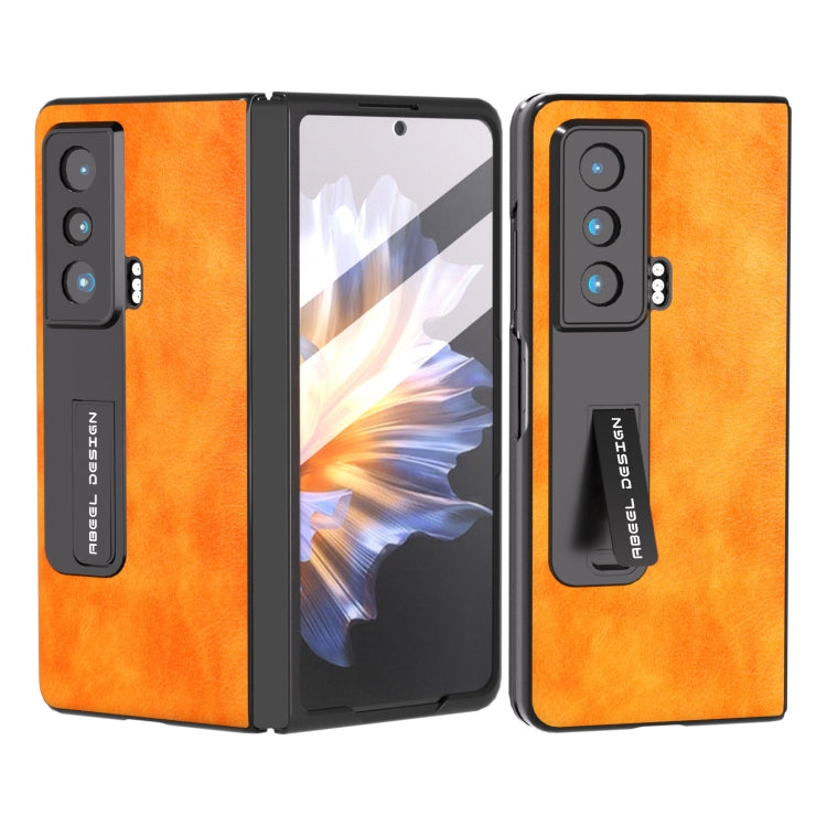 ABEEL Dual Color Lichi Texture PU Phone Case, For Honor Magic Vs Mobile Accessories - APEXEL INDIA - Mobile Lens - Mobile Camera Lens - Cellphone Accessories - Phone Lens - Smartphone Lens