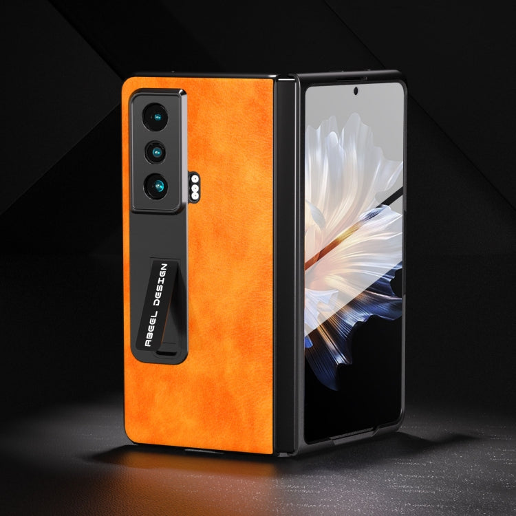 ABEEL Dual Color Lichi Texture PU Phone Case, For Honor Magic Vs Mobile Accessories - APEXEL INDIA - Mobile Lens - Mobile Camera Lens - Cellphone Accessories - Phone Lens - Smartphone Lens