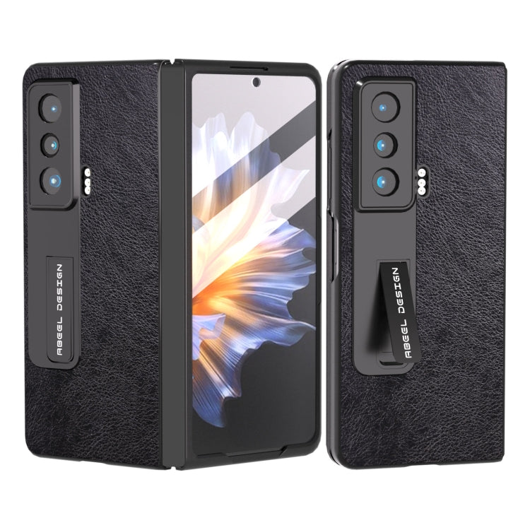 ABEEL Dual Color Lichi Texture PU Phone Case, For Honor Magic Vs Mobile Accessories - APEXEL INDIA - Mobile Lens - Mobile Camera Lens - Cellphone Accessories - Phone Lens - Smartphone Lens