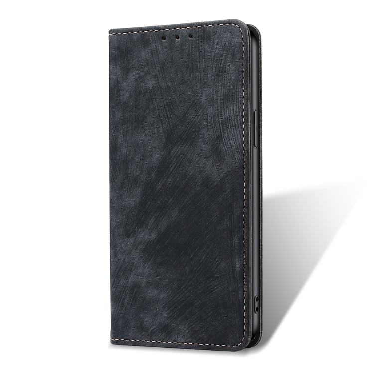 RFID Anti-theft Brush Magnetic Leather Phone Case, For vivo Y78 5G, For vivo Y27 4G