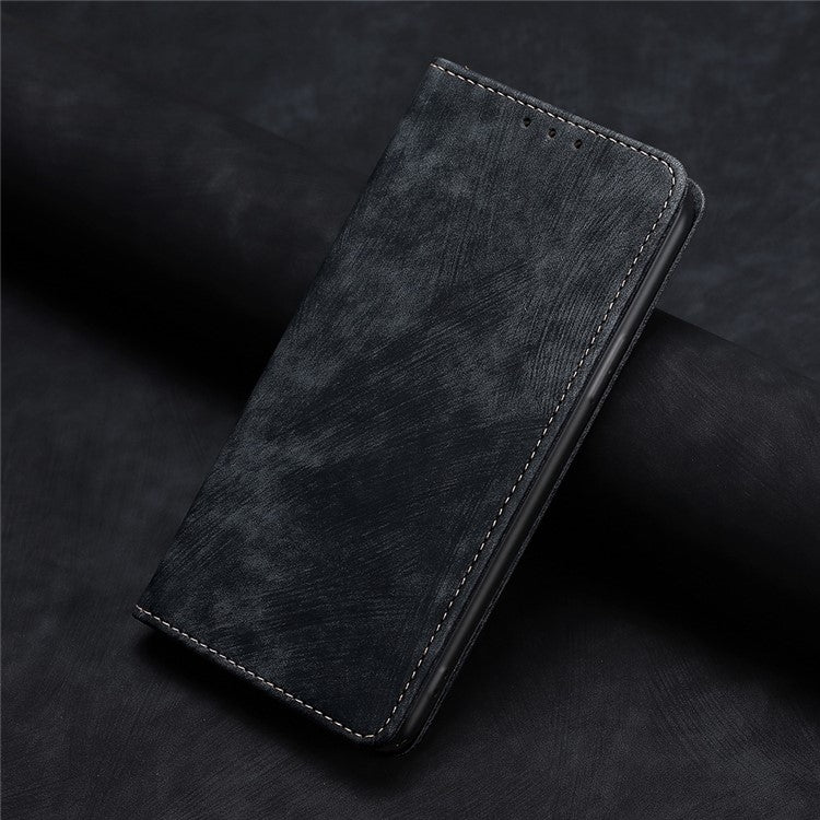 RFID Anti-theft Brush Magnetic Leather Phone Case, For vivo iQOO Z9 Turbo, For vivo Y03 4G, For vivo Y100 5G IDN, For vivo Y78T 5G / iQOO Z8x 5G