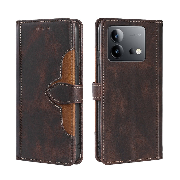 Skin Feel Magnetic Buckle Leather Phone Case, For vivo iQOO Z9 Turbo, For vivo Y03 4G, For vivo Y100 5G IDN, For vivo Y35+ 5G, For vivo S17 5G / S17 Pro 5G, For vivo iQOO Neo 8 / 8 Pro 5G