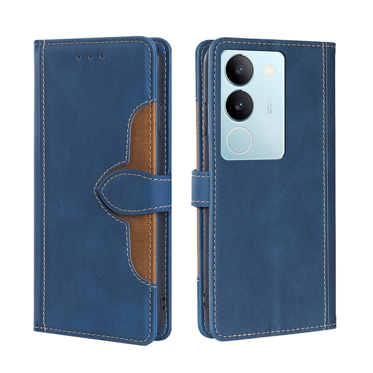 Skin Feel Magnetic Buckle Leather Phone Case, For vivo iQOO Z9 Turbo, For vivo Y03 4G, For vivo Y100 5G IDN, For vivo Y35+ 5G, For vivo S17 5G / S17 Pro 5G, For vivo iQOO Neo 8 / 8 Pro 5G