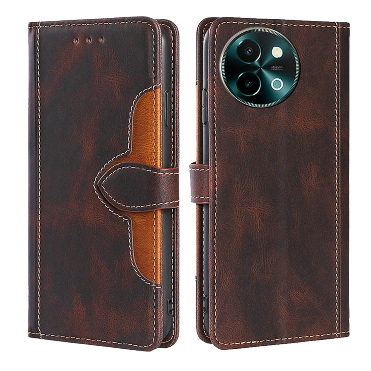 Skin Feel Magnetic Buckle Leather Phone Case, For vivo S19 5G, For vivo Y28 4G, For vivo X100s, For vivo Y38 5G / T3x 5G Global, For vivo V30e 5G Global, For vivo iQOO Z9x 5G