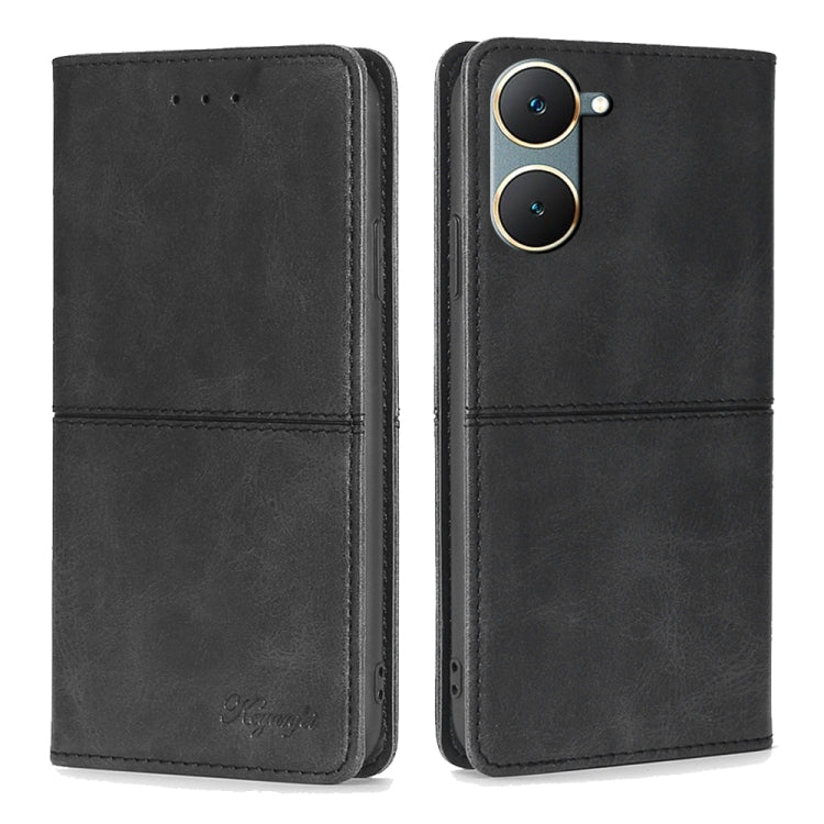 Cow Texture Magnetic Leather Phone Case, For vivo iQOO Z9 Turbo, For vivo Y03 4G, For vivo Y100 5G IDN, For vivo Y35+ 5G